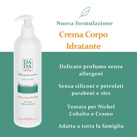 DADA mio Moisturising Body Cream with Aloe Vera and Shea Butter 400ml New Formula More Pleasant and Gentle