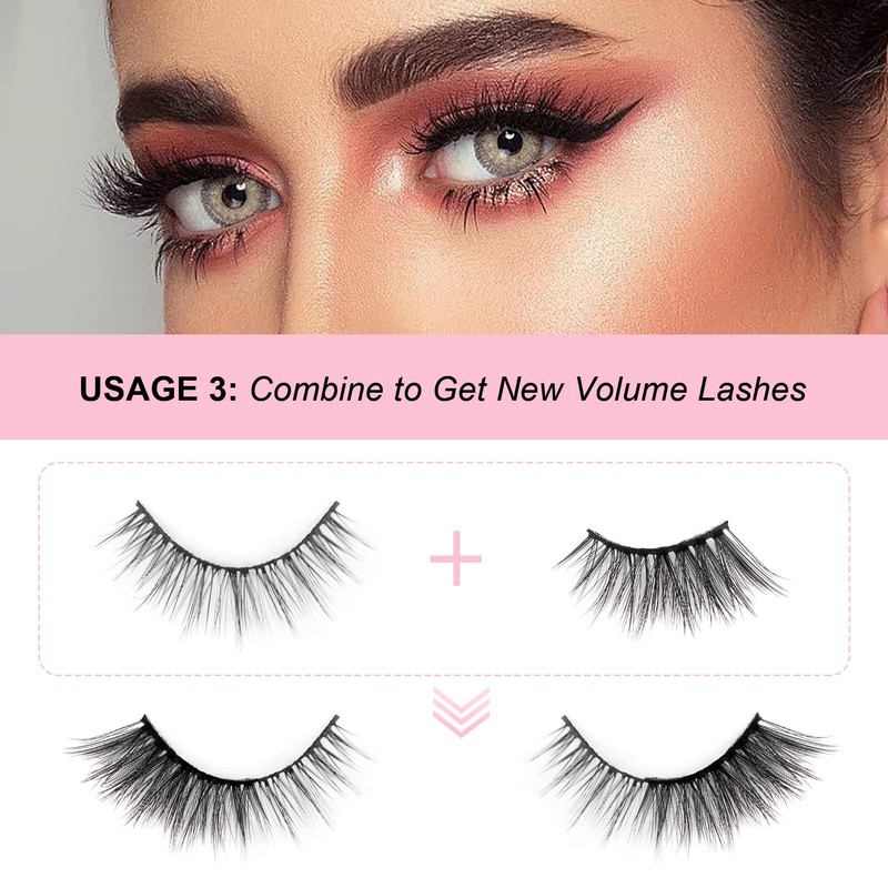 Glowing Win Half Eyelashes, Artificial Eyelashes, Natural False Eyelashes, 10