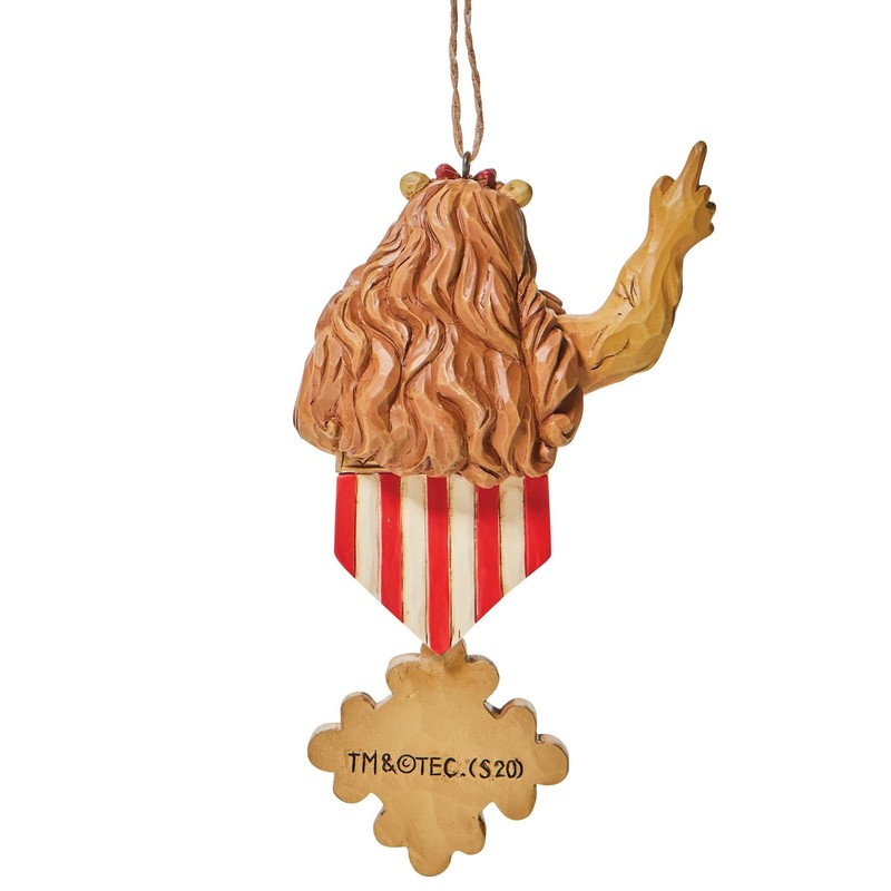 Enesco Jim Shore Wizard of Oz Cowardly Lion Courage Hanging
