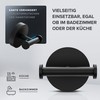 ovimar Vigra Double Towel Hook for Drilling Stainless Steel Black