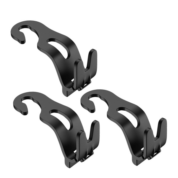 Vaguelly 3pcs Car Hook Car Purse Hook Clothes Hanging Rack