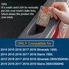 JKCOVER Bed Rail Stake Pocket Covers Compatible with 2014-2018 Chevy