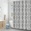 AIMALL 220x200cm (87x79in) Extra Long Fabric Shower Curtain with 12
