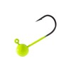 Temorah Fly Tying Jig Heads (Fluorescent Chartreuse, 1/8 OZ 50PCS)