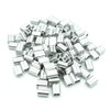 Aluminium double sleeves for wire rope suspension, 100 pieces, 1.5
