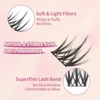 SIMER Lash Clusters D Curl 10-16mm Mixed DIY Eyelash Extensions