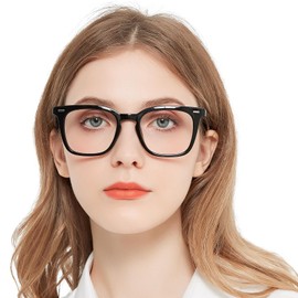 OCCI CHIARI Trendy Large Reading Glasses for Women 2.0 Designer Square Black Readers 1.00 1.50 2.00 2.50 3.00 3.50 4.00 5.00 6.00
