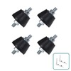Daisypower Air Conditioner Rubber Anti-Vibration Mounts Pad, Shock Absorbing Isolator