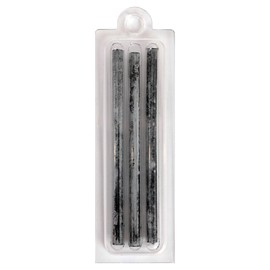 Bigman BEC-BK3 Erasable, Water-Based Soft Chalk, 0.2 inches (5 mm), Black Refill, Pack of 3