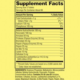 Spring Valley Probiotic Multi-Enzyme Digestive Formula Tablets, 200 Count Included Ravazzii Sticker