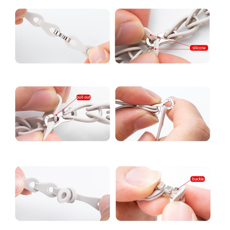 Lamshaw Compatible with Plaud NotePin Bands, Elastic Silicone Hollowed Out
