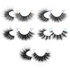 Pawotence False Eyelashes Wispy 18mm Natural 3D Mink Pack of