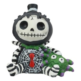 FURRY BONES Furrybones Cute Itsy Bitsy Spider Webster Skeleton Monster Ornament Figurine
