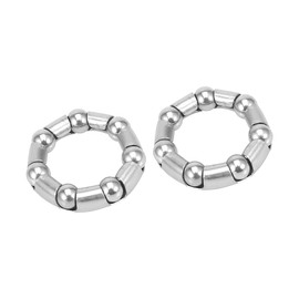 A ABSOPRO 37.6mm x 7 Bicycle Ball Bearings Crank Wheel Bearing Set of 2