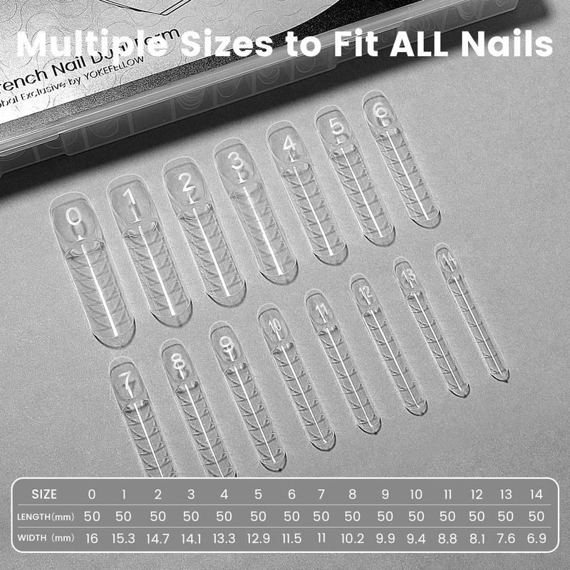 YOKEFELLOW ImMaster 3D Reverse French Dual Form,15 Sizes 150pcs Magic