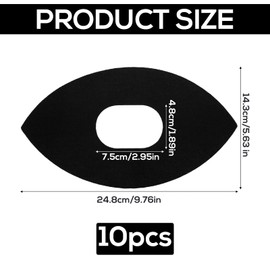 10pcs Kinesiology Tape for Knees, Stability Support Athletic for Kt Tape Muscle Precut Strips Elastic & Waterproof Sports Physio K Tapes Breathable Knee Supplies for Comfortable Workouts (Black)