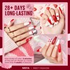 MEFA MEFA Gel Nail Polish Set, 12 Colors Burgundy Red