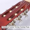 Classical Guitar String Tuning Pegs Silver Guitar Machine Heads Set