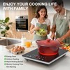 Portable Electric Cooktop GTKZW, 1800W Single Stove Burner Hot Plate