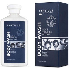 Particle Mens Body Wash - Hydrating Shower Gel that Cleanses, Refreshes, Deodorizes & Moisturizing (13.52 Oz) - Refreshing Body Wash for Men - Long Lasting Body Wash for All Skin Types & All Ages