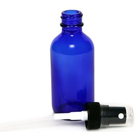 2 oz Cobalt Blue Bottle with Black Sprayer - 12 pack