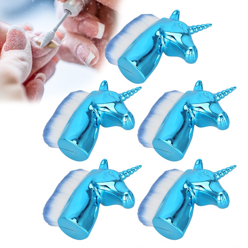 5pcs Fashionable Nail Art Dust Removal Brush Portable Nail Dust