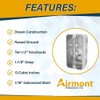 Outlet Box Kit, 2x4'' Utility Electrical Box, Tamper Resistant 15