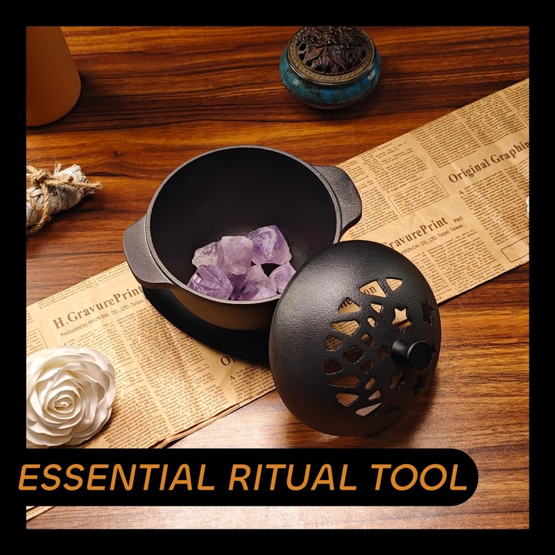 IPROUDER Cast Iron Incense Burner - Cast Iron Incense Holder
