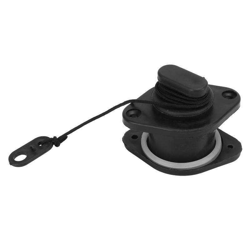 PVC Inflatable Boats Drainage Valve Corrosion Resistant Black Boat Replaceable