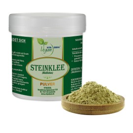 VITA IDEAL Vegan® Stone Clover Herb Powder 200 g Melilotus Daily Serving 560 mg Stone Clover Pure Powder Includes Measuring Spoon Original by Vitaide