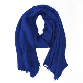 creazioni unique Bamboo Scarf Man Made in Italy – Spring/Summer Accessory – Bamboo Scarf Men – Scarves & Scarves for Men, royal