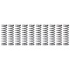 AllGIFT Compressed Spring,10Pcs Silver Tone Practical Spring Steel,Spring Steel Extension