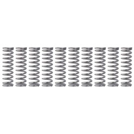 AllGIFT Compressed Spring,10Pcs Silver Tone Practical Spring Steel,Spring Steel Extension Spring,304 Stainless Steel,6mm OD,0.8mm Wire Size,20mm Free Length,Extended Coil Compression Spring