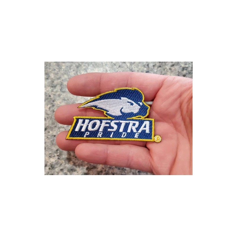 Hofstra Pride Vintage Style Logo Patch. Embroidered. Iron On. 3"x2"