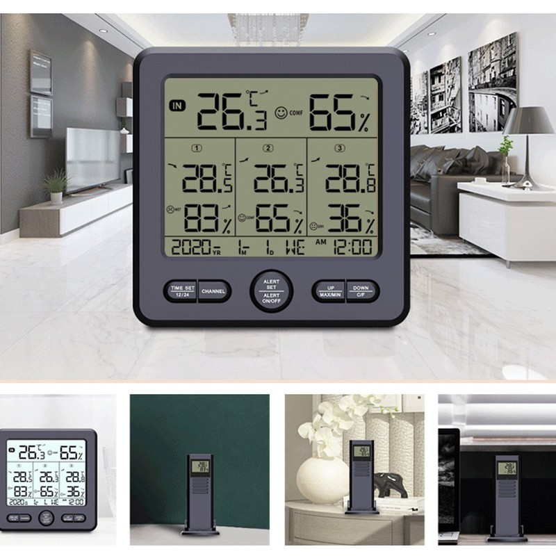 TS‑6210 Digital Wireless Weather Station Thermometer Meteorological Temperature Meter