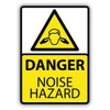Zirni Danger Noise Hazard Ears Protection Warning Sign Sticker Decal Design