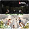 12FT Dome Trampoline Canopy Cover for Backyard Round Trampolines