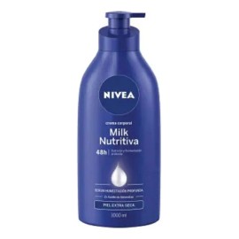 Nivea Milk Nutritiva crema corporal 1 L nutrición para piel extra seca