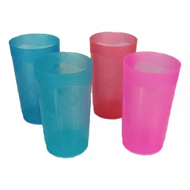 Boris 200 Vasos De Colores 468ml Plástico