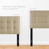 Modway Lily Tufted Linen Fabric Upholstered Full Headboard in Beige