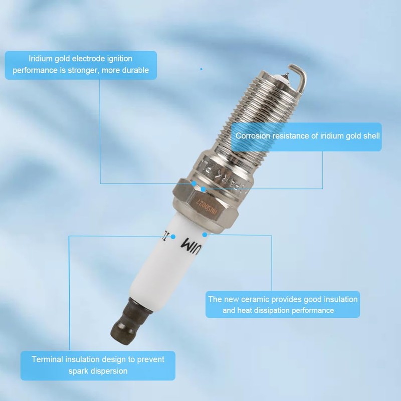 MACARLON Set of 4 Ignition Coil Pack and Spark Plugs