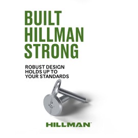 Hillman Group Combo Sidewalk Bolt, Hurricane Hardware, 100 Pieces, Rust-Resistant, Durable, Truss Head, (1/4" x 1") Stainless Steel Finish (831490)