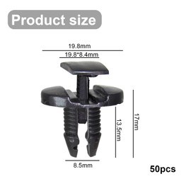 NIYATA 50 Stück Befestigungsclips für Peugeot und Citroen Auto-Clips Türverkleidung, Karosserieclips für Peugeot 208 307, Citroen C4 1609267280, 1622749580, 856553, 51834606