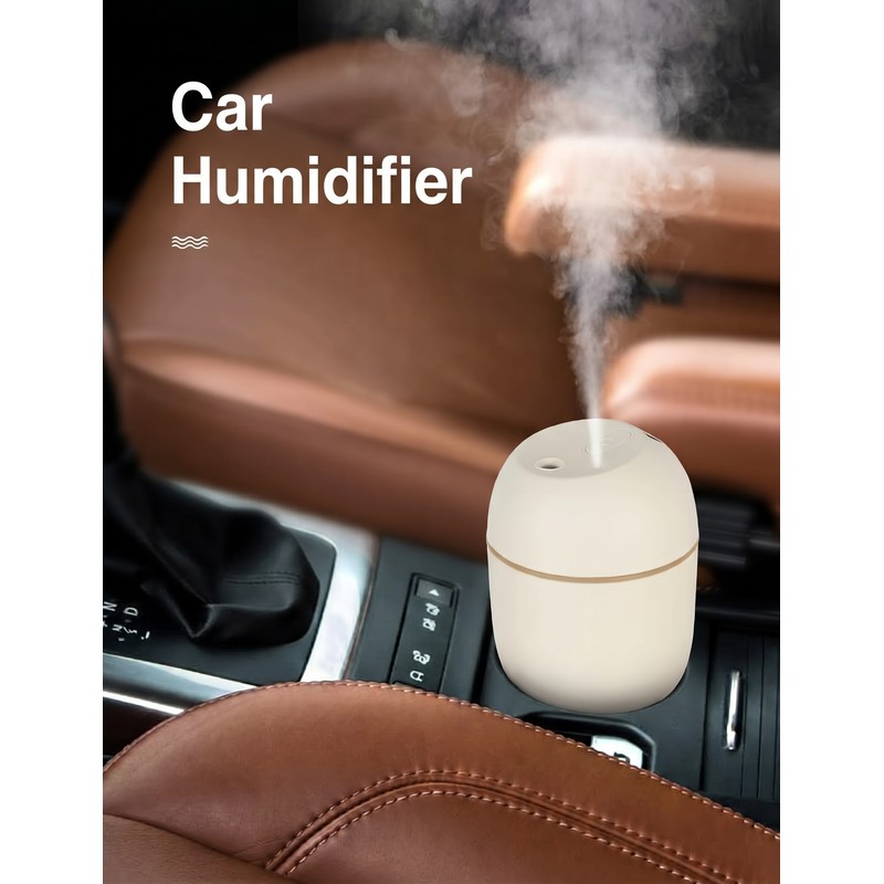 Portable Cool Mist Humidifier with Soft Night Light & Ultra-Quiet