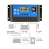 60A 12/24V LCD Display Street Lamp Intelligent Solar PWM Dual