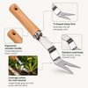 Stainless Steel Hand Weeder for Garden Weed Removal – Y-Shaped
