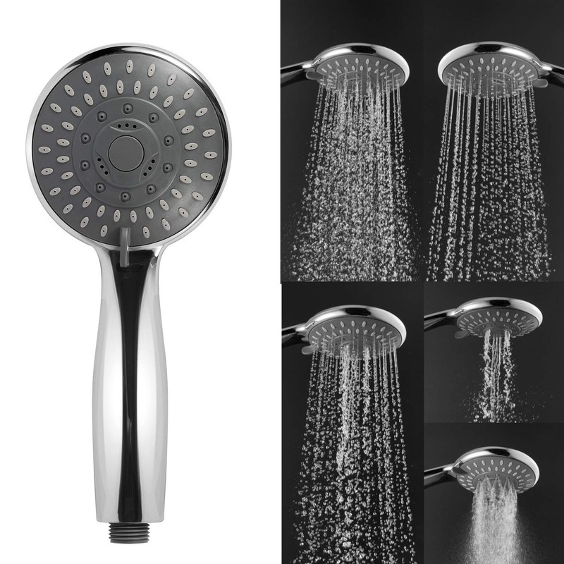 Fine Bubble Shower Head, Universal, Silver, Bath Goods, Water Saving