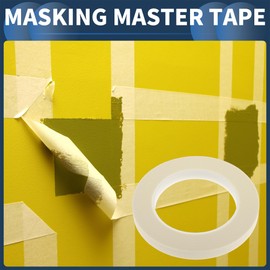 INFINAUTO Masking Tape, 0.5 Inches x 32.8 Yards DIY Car Auto Paint Painters Tape White, 1 Pc