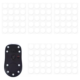 RICISUNG ICE Universal Mouse Sole 0.2 inch (7 mm) Round 100 Pieces Mouse Dot Skating Mouse Feet Round Gaming Mouse Mouse Grip Strengthening Universal Heavy Duty Ultra Low Friction Replacement Mouse