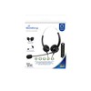 MediaRange Wired Stereo Headset with Microphone and Control Function, Black